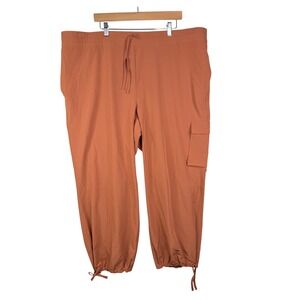 New Old Navy High Waist Cargo Style Pants size 2X‎ Orange